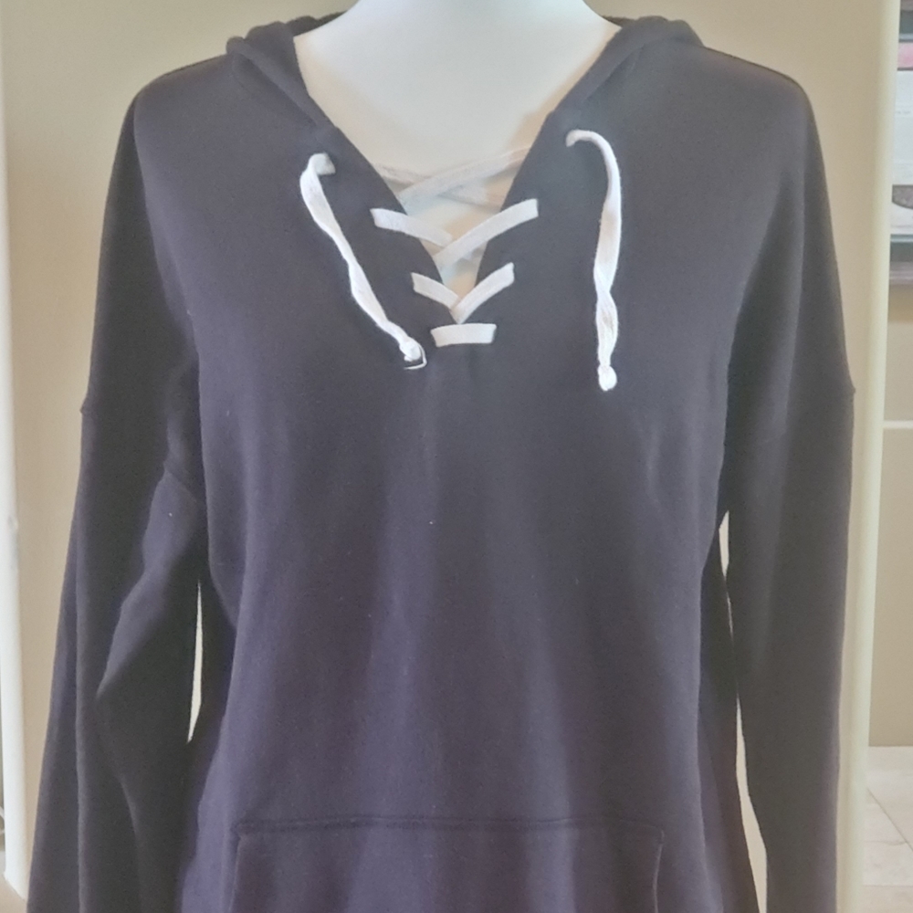 Gently used oversized black hoodie